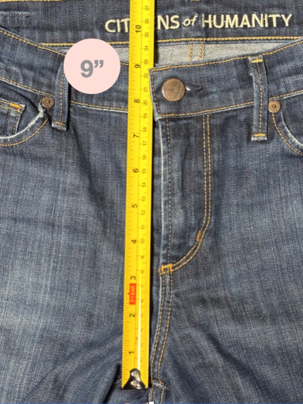 Citizens Of Humanity womens jeans size 28 blue Amber mid rise bootcut USA made - Picture 11 of 14